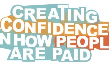 Colourful words, creating confidence in how people are paid.